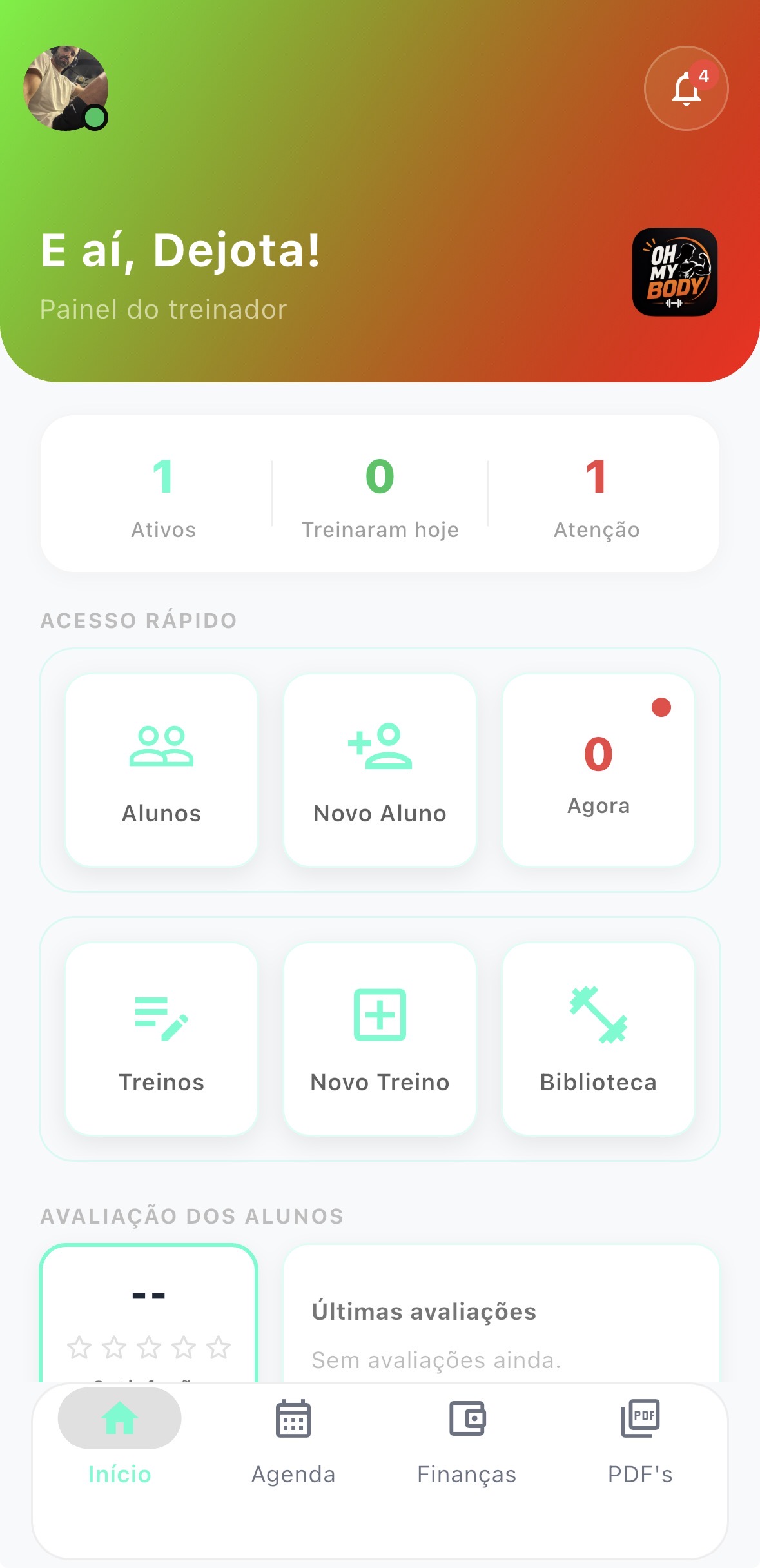 Personalização do app 1